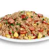 Arroz Chaufa con Hot Dog