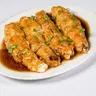 Pollo enrollado con esparragos